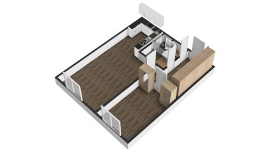 Pronájem bytu 2+kk/S, 45 m2, Praha 8 - Kobylisy, ul. Šimůnkova.