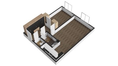 Pronájem bytu 2+kk/S, 45 m2, Praha 8 - Kobylisy, ul. Šimůnkova.