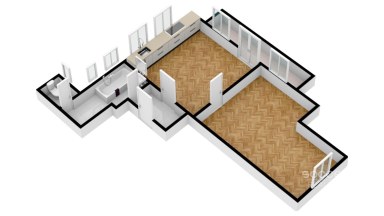 Pronájem bytu 2+kk/B, 50 m2, Praha 4 - Podolí, ul. Pravá.