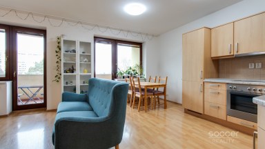 Pronájem bytu 1+kk/L/G, 46 m2, ul. Ústavní, Praha 8 - Bohnice.