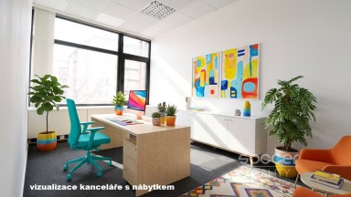 Pronájem kanceláře 17,19 m2 ulice Sokolovská