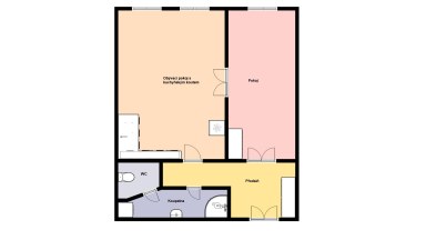 Pronájem bytu 2+kk, 55 m2, Praha 8 - Karlín, ul. Thámova.