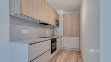 Pronájem bytu 2+kk s terasou a předzahrádkou v rezidenci Tesla Hloubětín. 