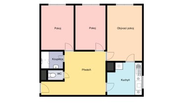 Pronájem bytu 3+1/S, 65m2, Praha 4 - Háje, Brechtova