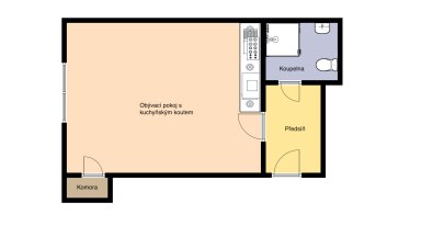 Prodej bytu 1+kk, 36 m2, Praha 9 - Vysočany, Čerpadlová