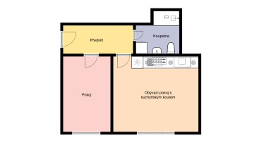 Pronájem bytu 2+kk, 48 m2, Praha 3 - Žižkov, ul. Jeseniova.