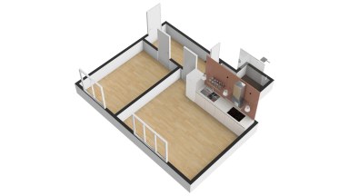 Pronájem bytu 2+kk, 48 m2, Praha 3 - Žižkov, ul. Jeseniova.