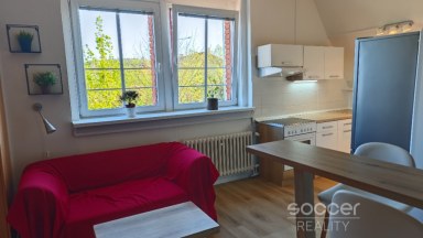 Pronájem bytu 1+kk, 28 m2, Praha 6 - Vokovice.