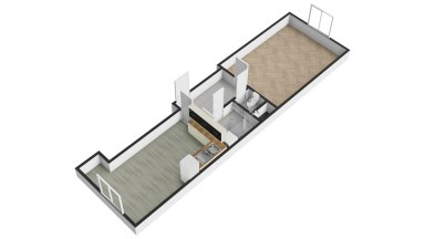 Pronájem bytu 2+kk, 50 m2, Praha 9 - Vysočany, ul. Čerpadlová.