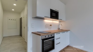 Pronájem bytu 1+kk/Sklep/Wellness, 36 m², Praha 3 – Vinohrady, ul. Vinohradská.