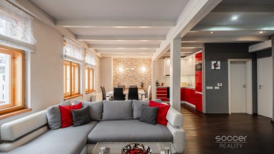 Pronájem exkluzivního mezonetového bytu 3+kk, 95 m² na Karlově náměstí