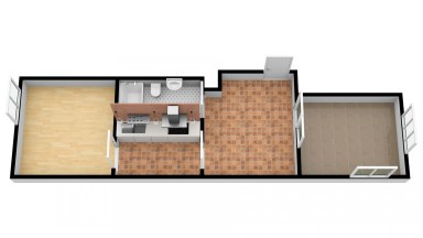 Pronájem pěkného bytu 3+kk 55 m2  v centru Neveklova, okres Benešov.